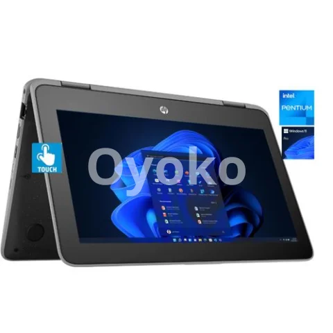 Hp Probook 11 - TOUCH- 128GB SSD/4GB RAM-Intel PENTIUM QUAD CORE WIN 11 Pro Laptop +Mouse &USB Light 3