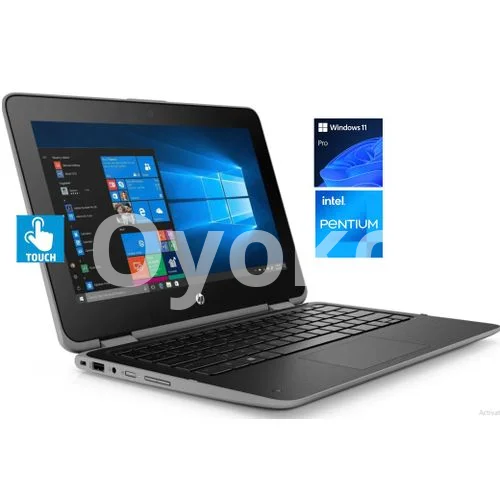 Hp Probook 11 - TOUCH- 128GB SSD/4GB RAM-Intel PENTIUM QUAD CORE WIN 11 Pro Laptop +Mouse &USB Light