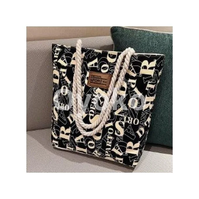 Women's Canvas Shoulder Shopping Bag