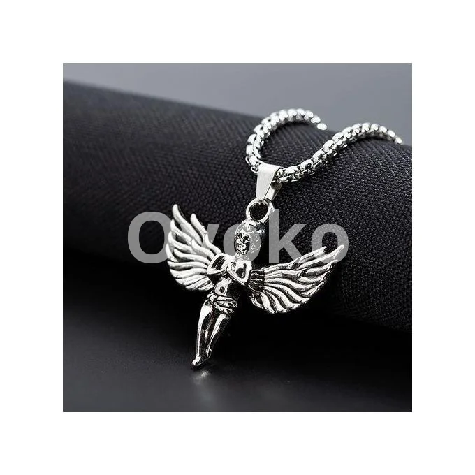 Dou-color Little Angel Pendant Necklace